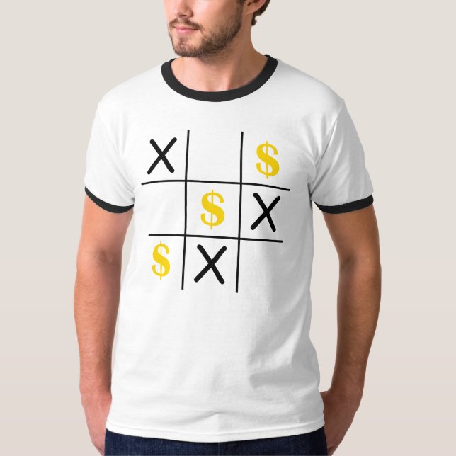 Dollar Tic Tac Toe T-Shirt (Front)