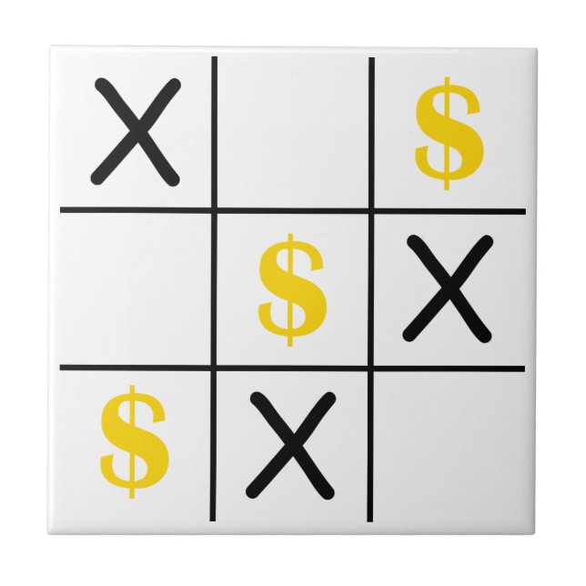 Dollar Tic Tac Toe Tile (Front)