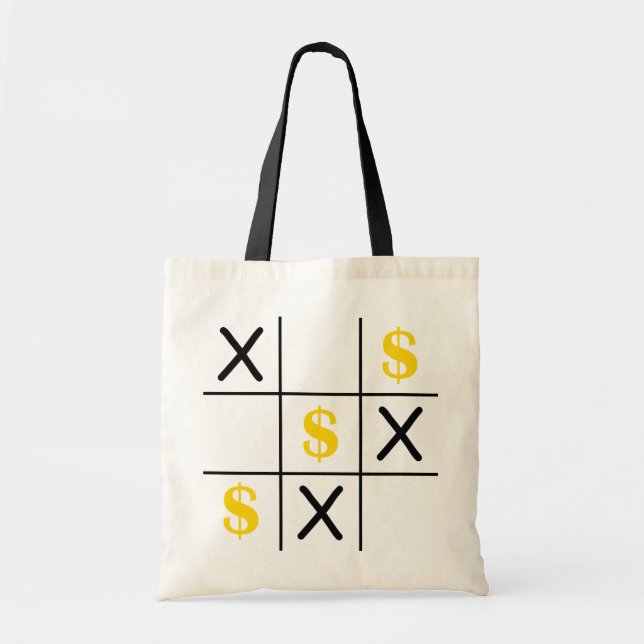 Dollar Tic Tac Toe Tote Bag (Front)