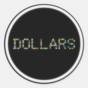 Dollars Logo Sticker