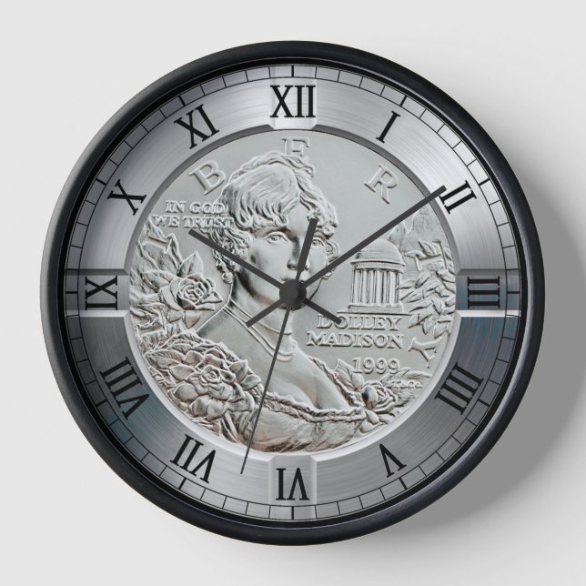 Dolley Madison Commemorative Coin 1999 ~  Clock (Front)