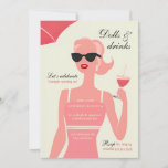 Dolls & Drinks 30th Birthday Cocktail Party Invitation<br><div class="desc">Designed with an elegant touch, this customised invitation features a unique dolls and drinks theme that stands out from the traditional birthday invites. With its eye-catching design, it guarantees to capture the attention of your guests and make them eagerly anticipate the big day. As you reach the momentous milestone of...</div>