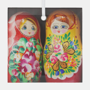 dolls glass tree decoration