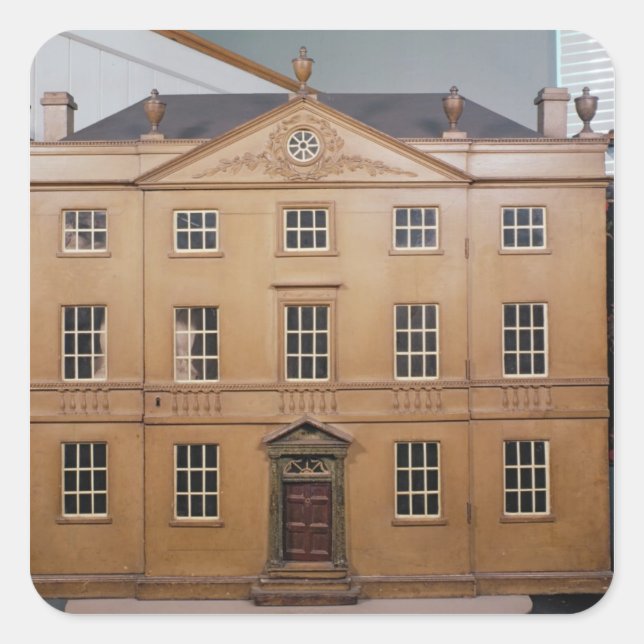 Doll's house, Neo-Classical Adam Style, c.1810 Square Sticker (Front)