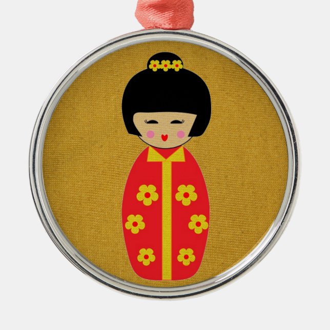 Dolls Metal Tree Decoration (Front)