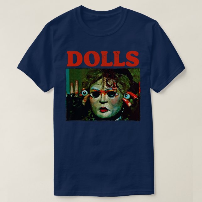 DOLLS Retro 80s Cult Classic Horror T-Shirt (Design Front)