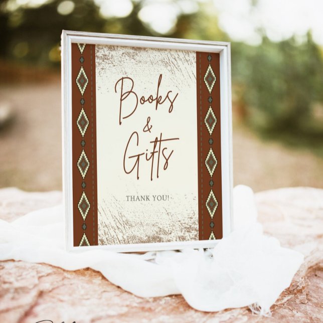 DOLLY Aztec Rustic Western Books And Gifts Sign (Creator Uploaded)