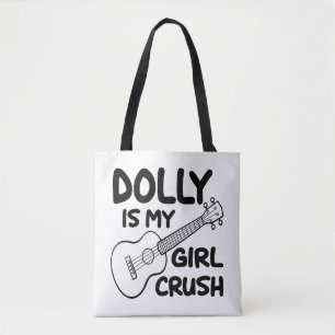 Dolly Country Music Western Southern Cowgirl Dance Tote Bag