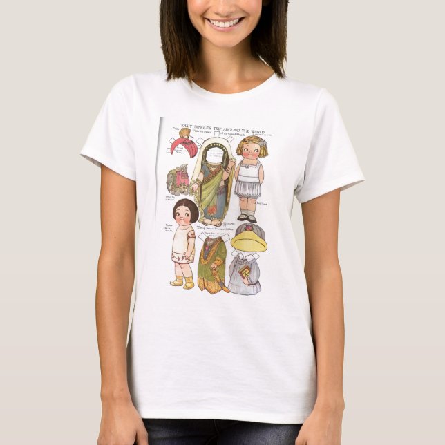 Dolly Dingle's Trip Around the World Paper Dolls T-Shirt (Front)