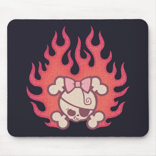 Dolly Flames Mouse Pad (Front)