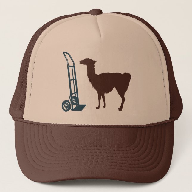 Dolly llama trucker hat (Front)