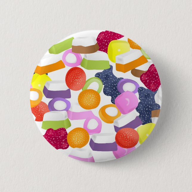 Dolly Mixtures 6 Cm Round Badge (Front)