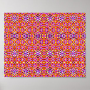 Dolly Mixtures Candy Fractal Art Pattern Poster