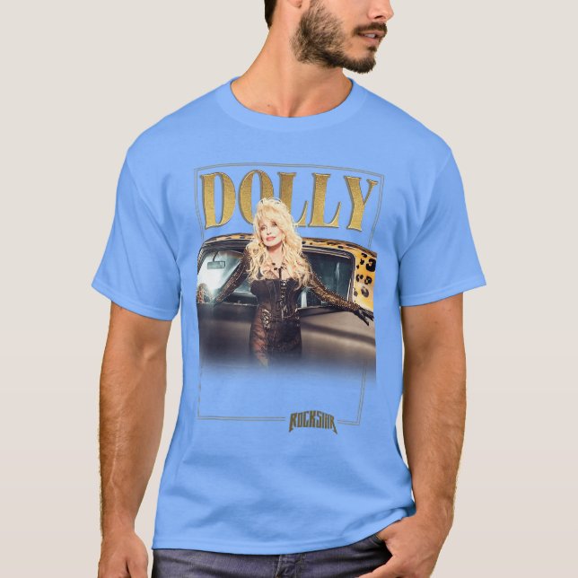 Dolly Parton Rockstar Gold Baseballee friends frie T-Shirt (Front)