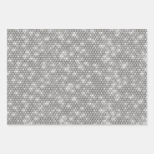 Dolly silver Glam Wrapping Paper Sheet