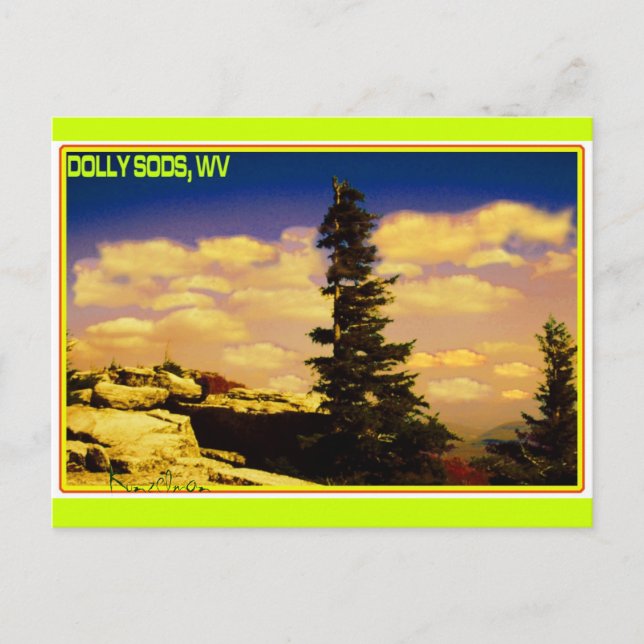 "DOLLY SODS" ART POSTCARD (Front)