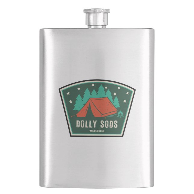 Dolly Sods Wilderness Camping Hip Flask (Front)