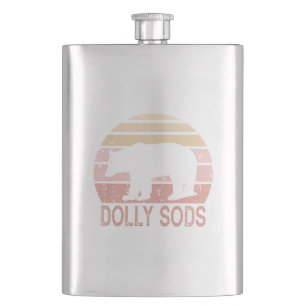 Dolly Sods Wilderness Retro Bear Hip Flask