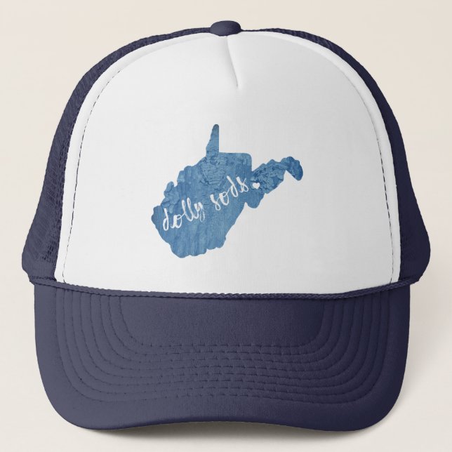 Dolly Sods Wilderness West Virginia Wood Grain Trucker Hat (Front)
