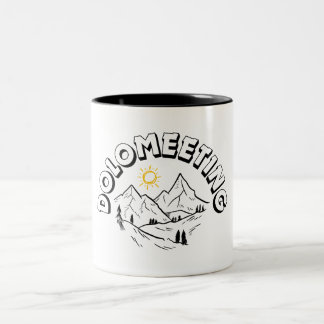 DOLOMEETING  Two-Tone COFFEE MUG