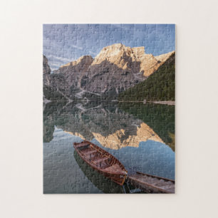 Dolomite Alps Pragser Wildsee Tyrol, Italy Jigsaw Puzzle