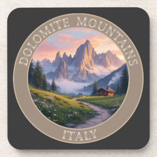 Dolomite Mountains Italy Coaster