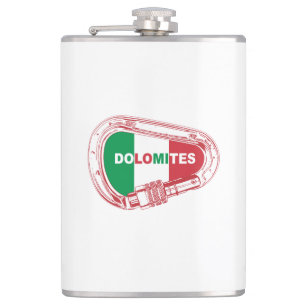 Dolomites Climbing Carabiner Hip Flask