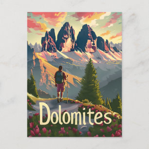 Dolomites Hiking Postcard