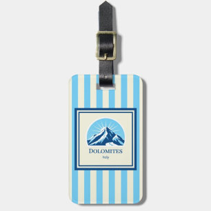 Dolomites Italy ski mountain Luggage Tag
