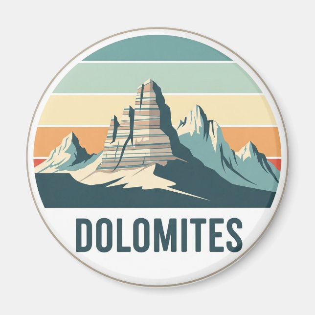 Dolomites Italy Travel Magnet (Front)
