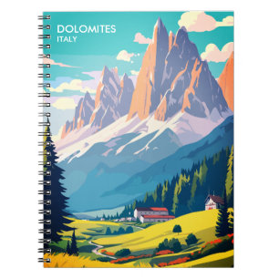 Dolomites Italy Vintage Travel Notebook