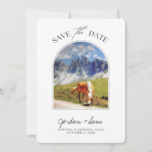 Dolomites Italy Wedding Save the Date Invitation