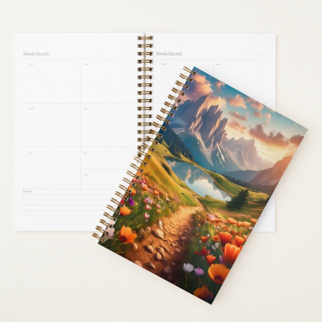 Dolomites Lake Vintage-Style Planner (Display)