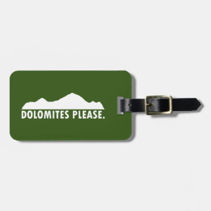 Dolomites Please Luggage Tag