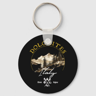 Dolomites Retro Vintage Apparel - Dolomites Souven Key Ring