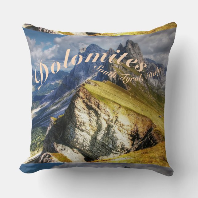 Dolomites South Tyrol Italy Cushion (Front)