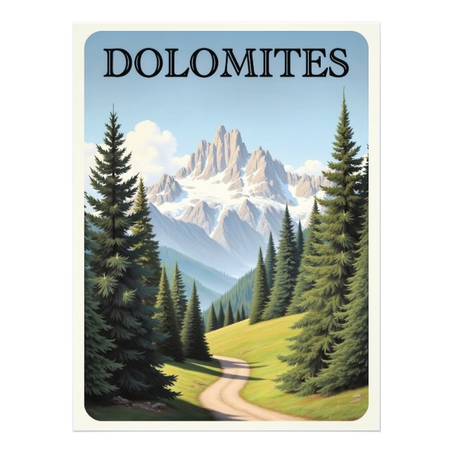 Dolomites Travel Poster (Front)