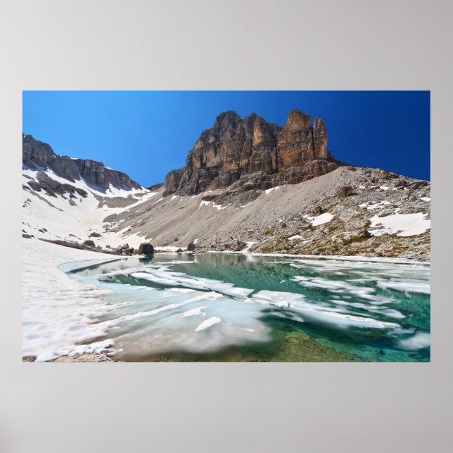 Dolomiti - lake Pisciadu Poster (Front)
