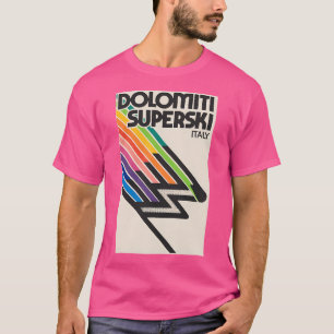 Dolomiti Superski Italy Vintage Style Decal T-Shirt
