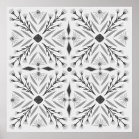 Dolores Botanical Tile Pattern Art