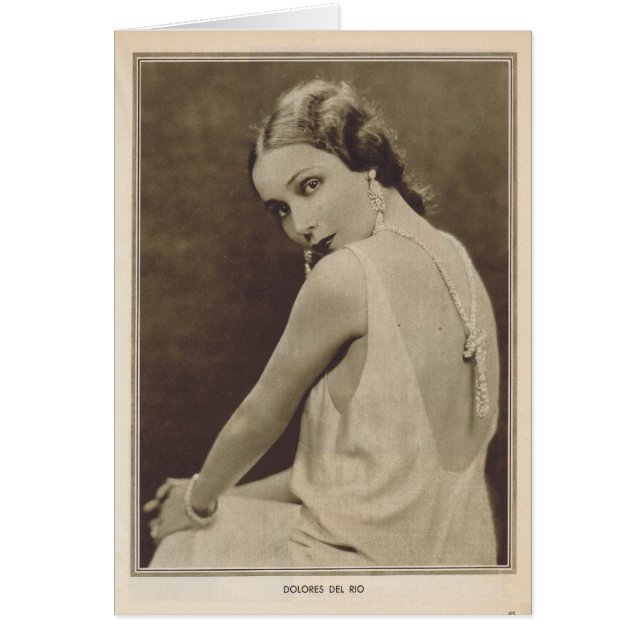 Dolores Del Rio 1930 vintage portrait (Front)