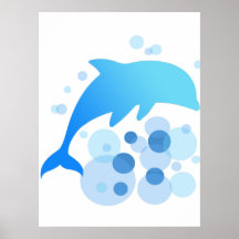 Dolphin abstract design