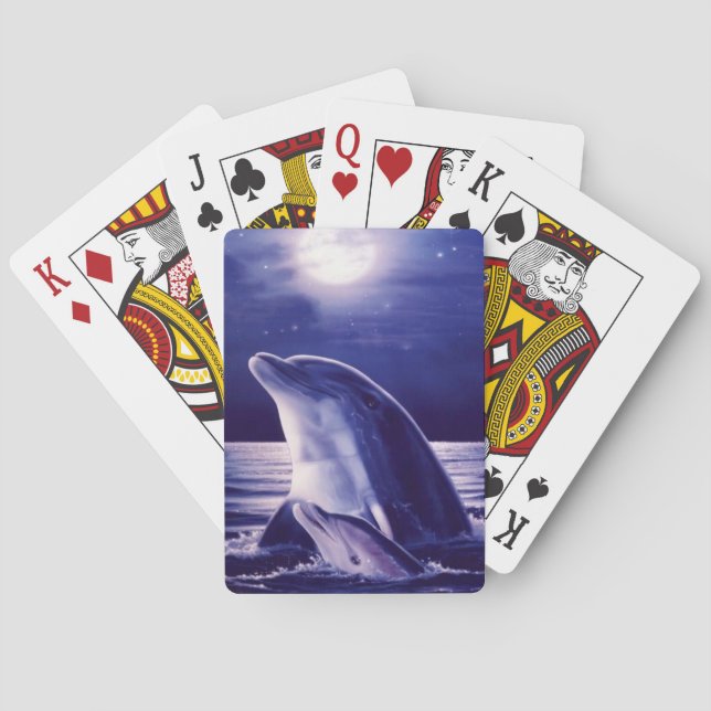 Dolphin and Baby Playing Cards (Back)