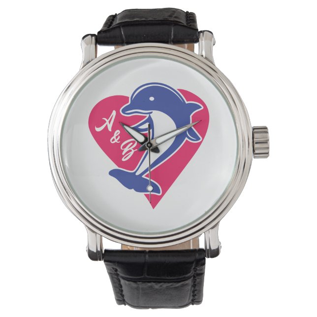 Dolphin and heart watch (Front)