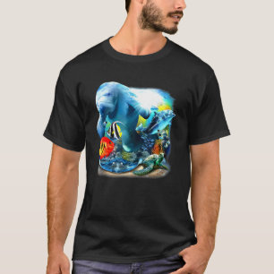 Dolphin and Manatee Sea Turtle Sea Life TShirt