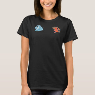 Dolphin Angel And Devil Sitting On Your Shoulder N T-Shirt