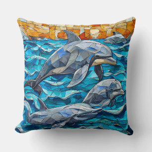 Dolphin Art Cushion