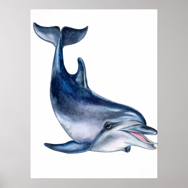 Dolphin art  poster (Front)