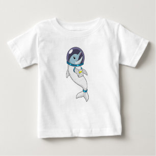 Dolphin as Astronaut in Costume Baby T-Shirt