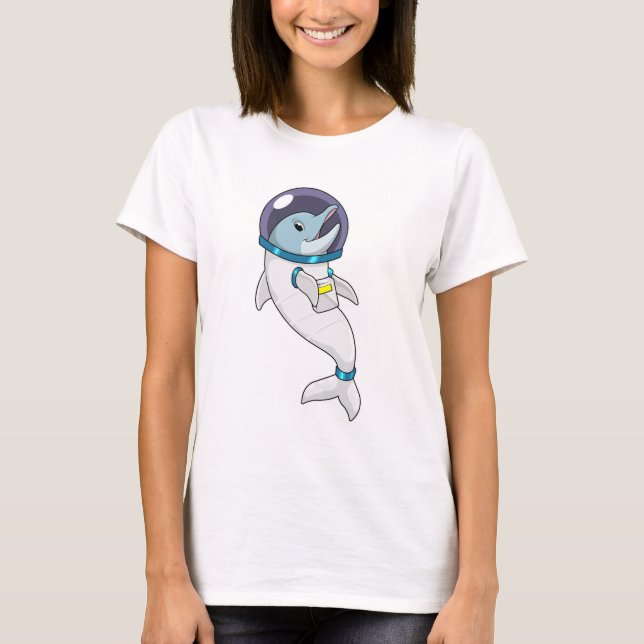 Dolphin as Astronaut in Costume T-Shirt (Front)